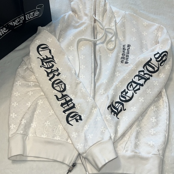 Chrome Hearts Zip Up Hooded Jacket, Small - Picture 3 of 6